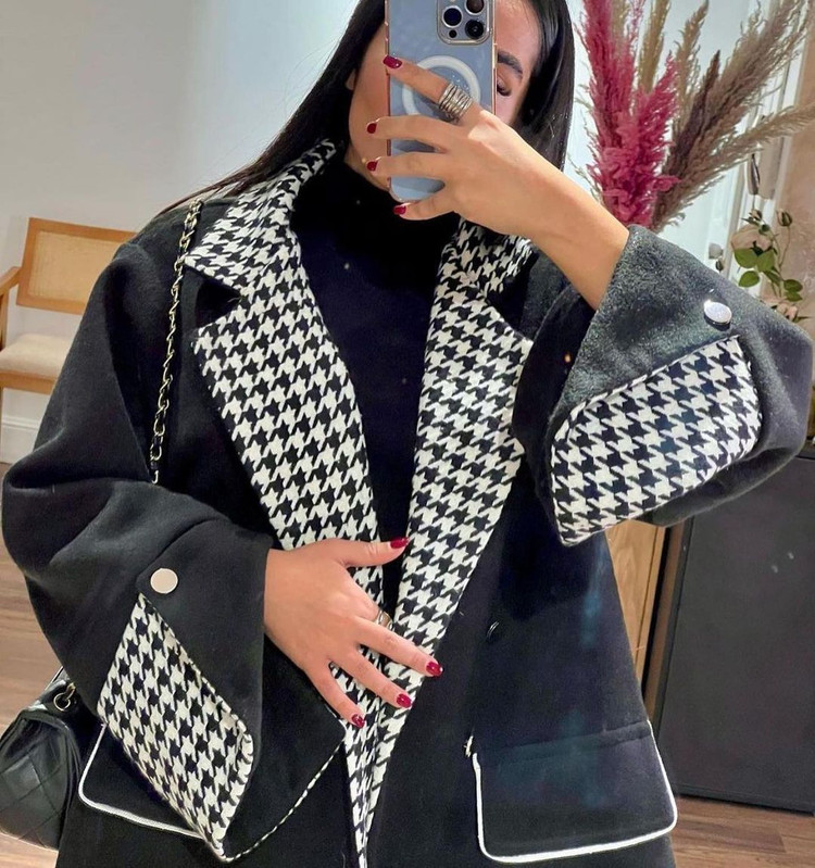پالتو زنانه مزونی مدل ستاره