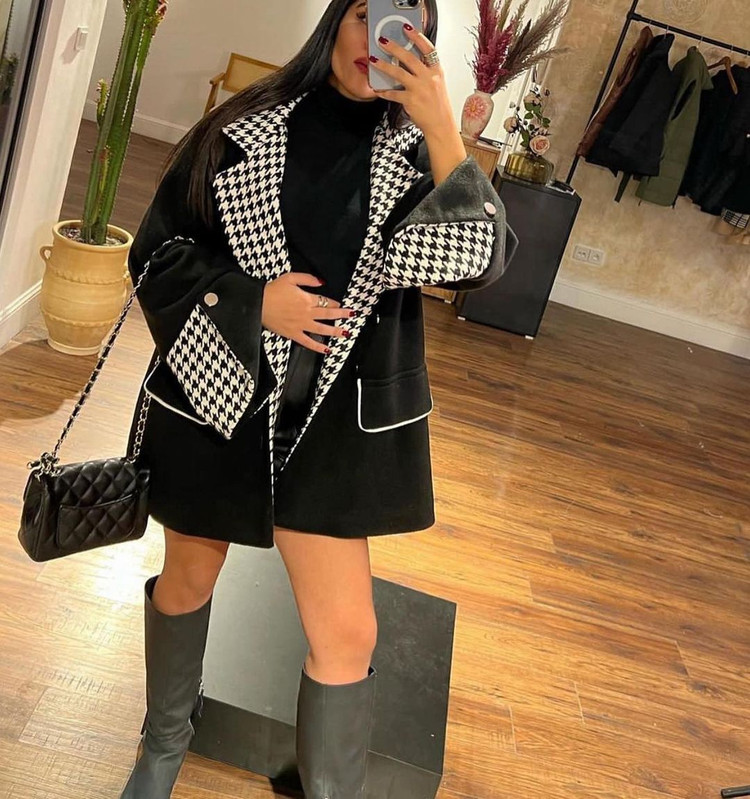 پالتو زنانه مزونی مدل ستاره