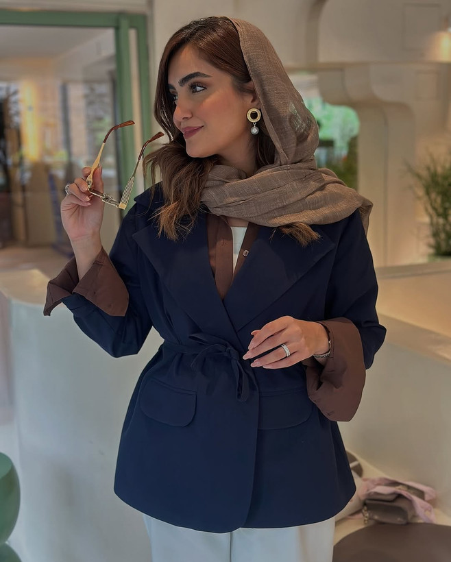 کت زنانه مزونی مدل آفاق