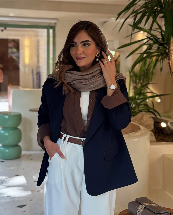 کت زنانه مزونی مدل آفاق