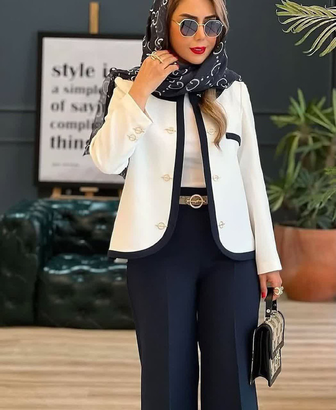 کت شلوار زنانه مزونی مدل سوفیا