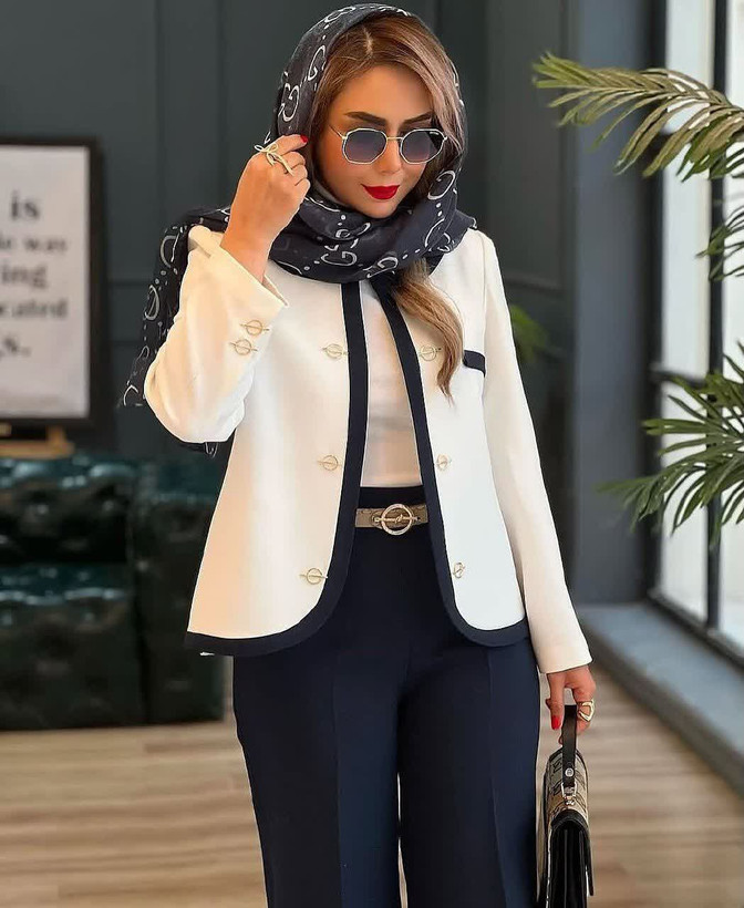 کت شلوار زنانه مزونی مدل سوفیا