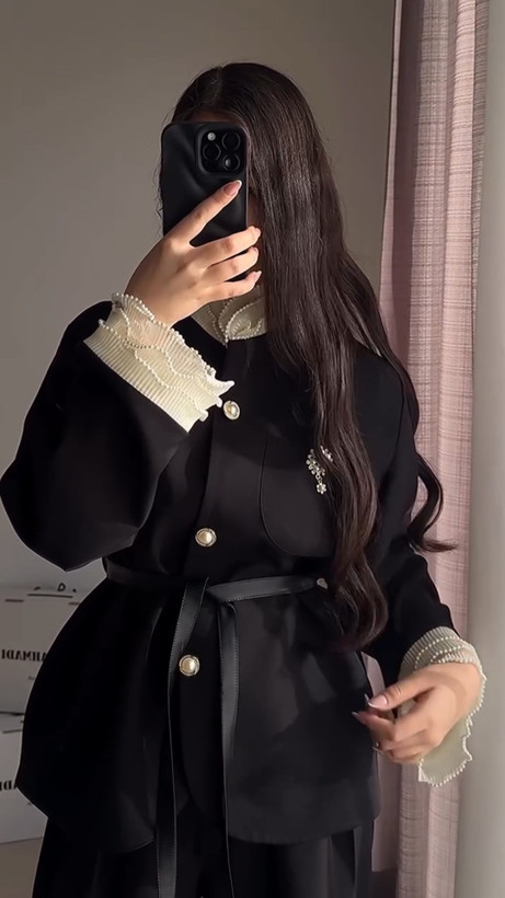 کت زنانه مدل مروارید