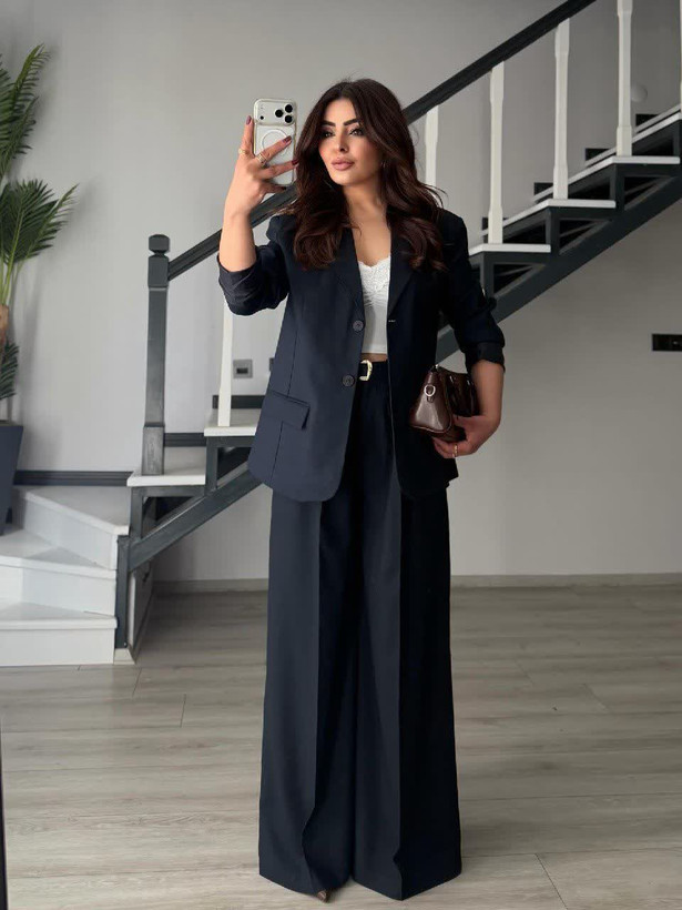 کت شلوار زنانه مزونی مدل آرام