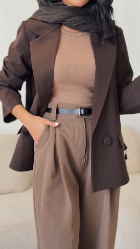 ست کت شلوار زنانه مزونی مدل نیما