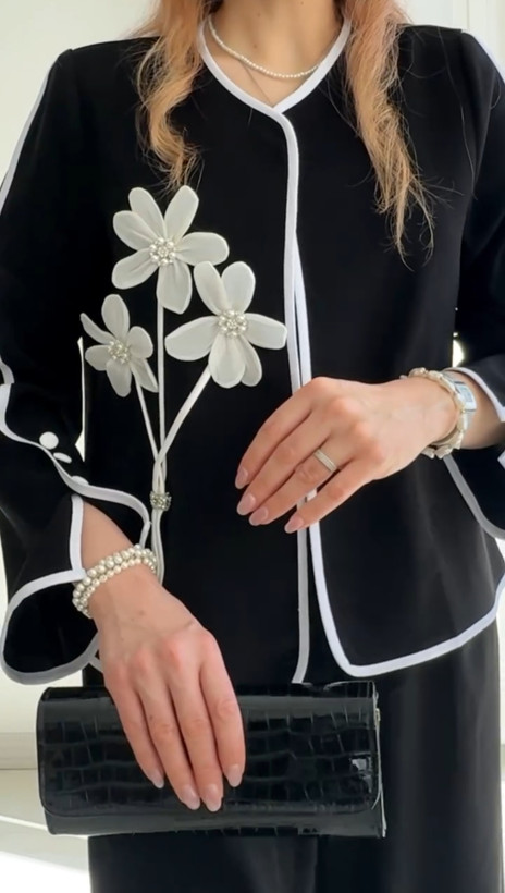 ست کت شلوار مجلسی مدل نرگس