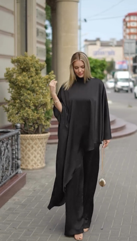 ست پانچو و شلوار مزونی مدل فرشته