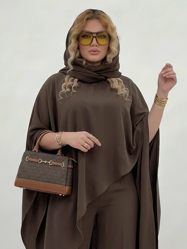 ست پانچو و شلوار مزونی مدل صنوبر