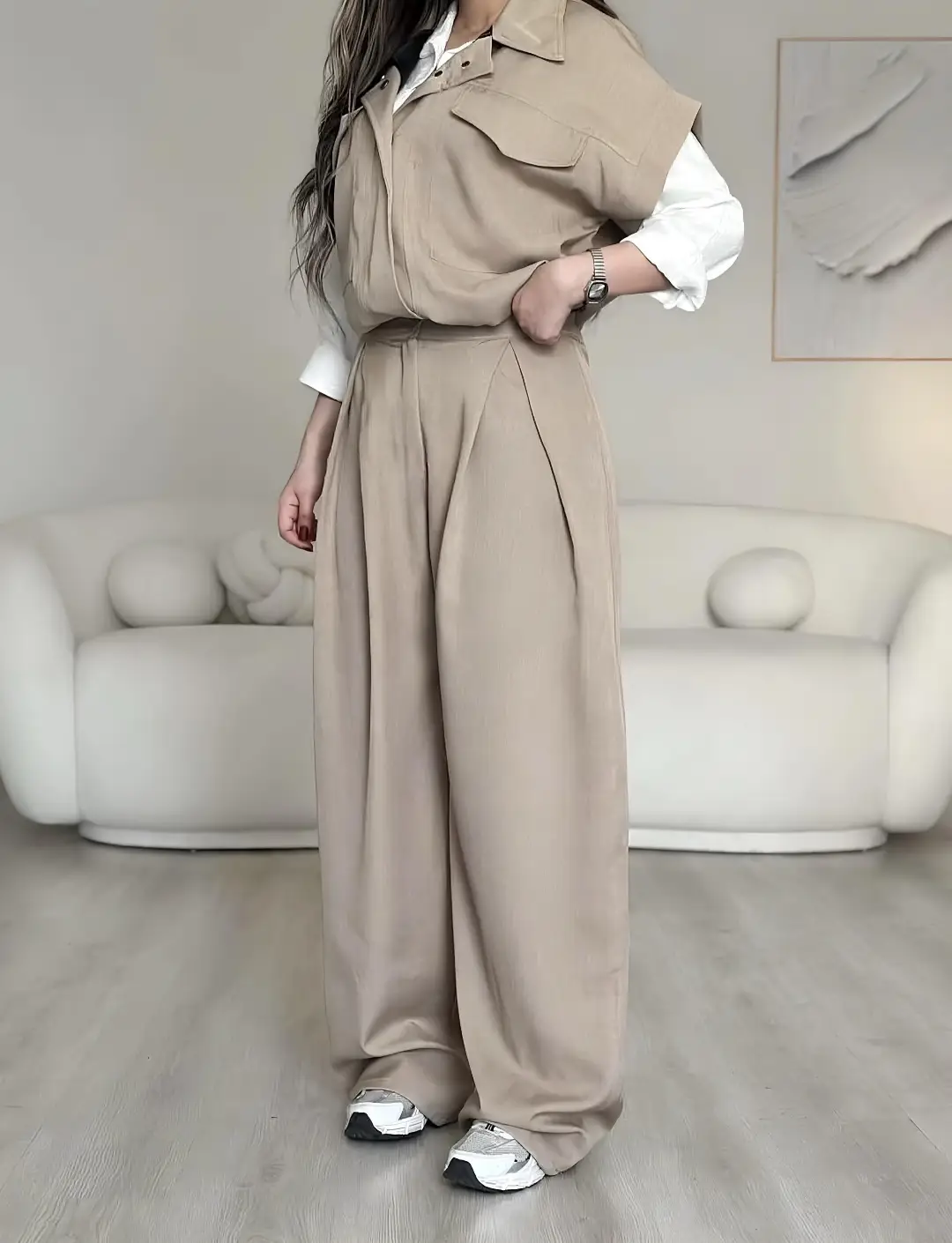 ست بامبر و شلوار ترند مزونی مدل نوران