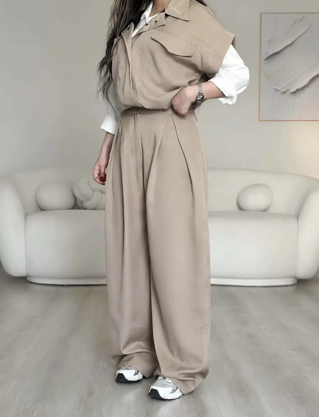 ست بامبر و شلوار ترند مزونی مدل نوران