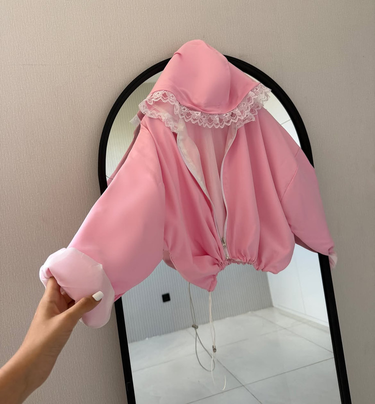 سویشرت دخترانه مزونی "صورتی"
